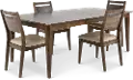 Zoey Brown 5 Piece Dining Room Set