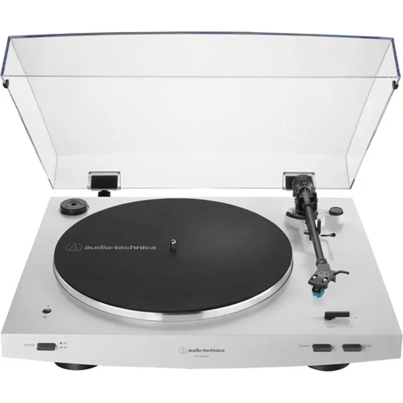 Audio-Technica Consumer AT-LP3XBT Fully Automatic Two-Speed Turntable with Bluetooth - White