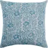 CUD001-1818P Blue Linen Flowers Accent Pillow