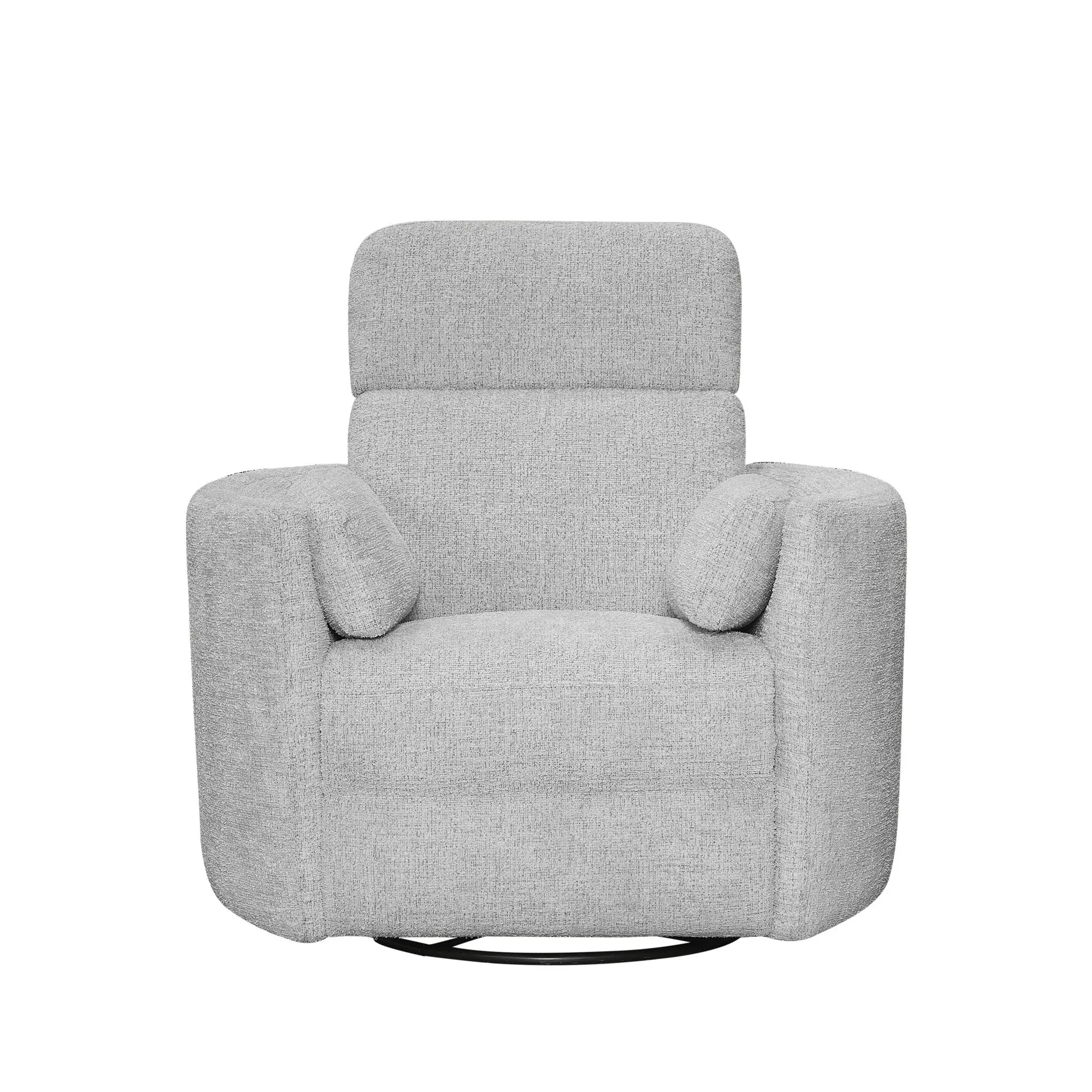 McCartney Linen Swivel Glider Power Recliner-3