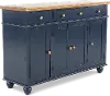 Carmen Oak and Blue Dining Server