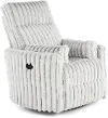 Mondo Avendio Silver Swivel Recliner