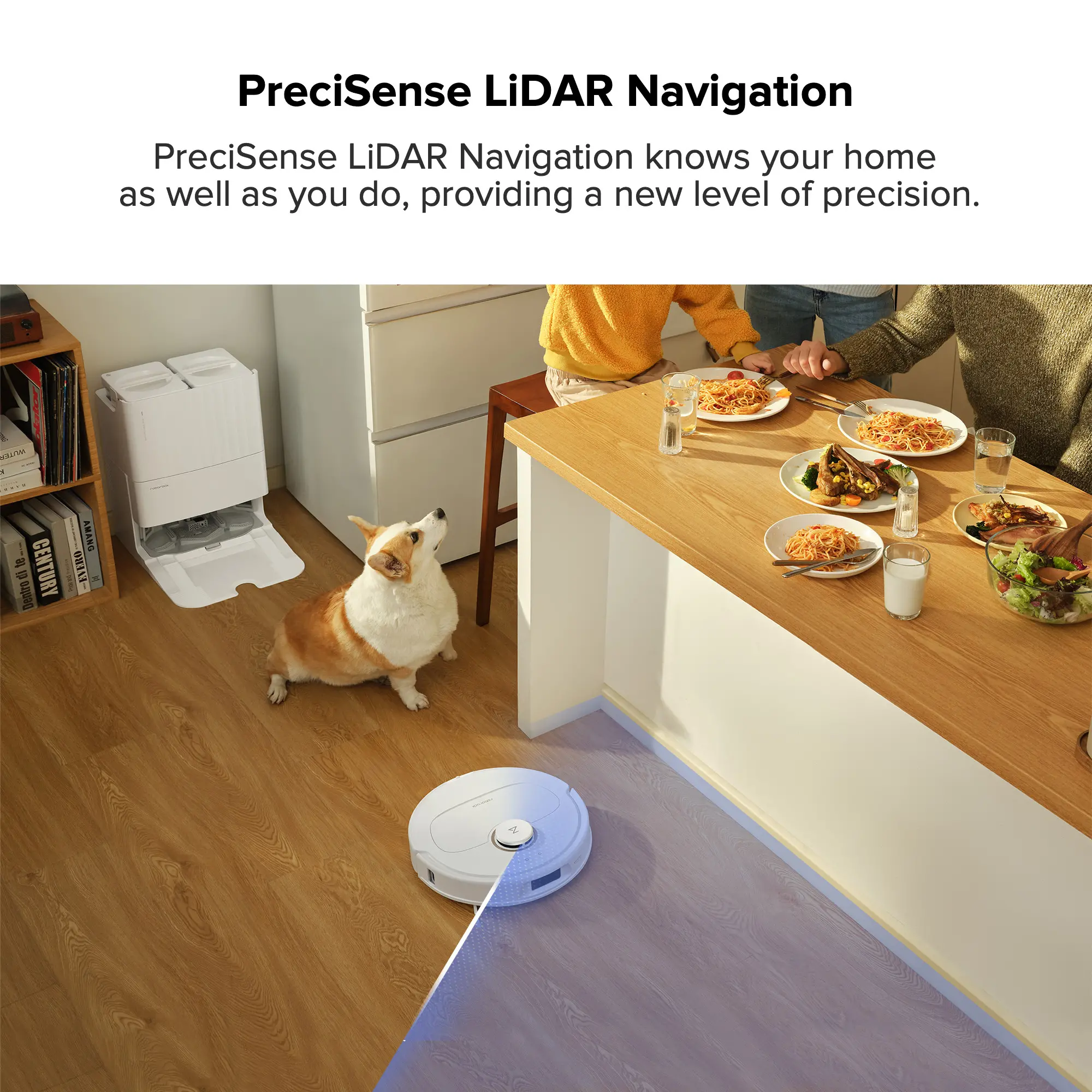 QREVO PRO - WHITE Roborock Qrevo Pro Wi-Fi Connected Robot Vacuum and Mop with FlexiArm Design-8