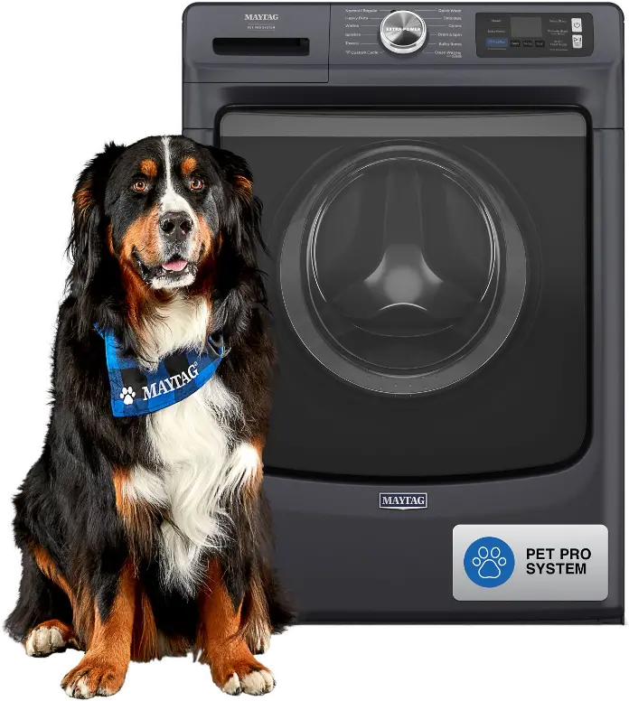 MFW7020RF Maytag 5.0 Cu Ft Smart Pet Pro Front Load Washer - Midnight Steel-1