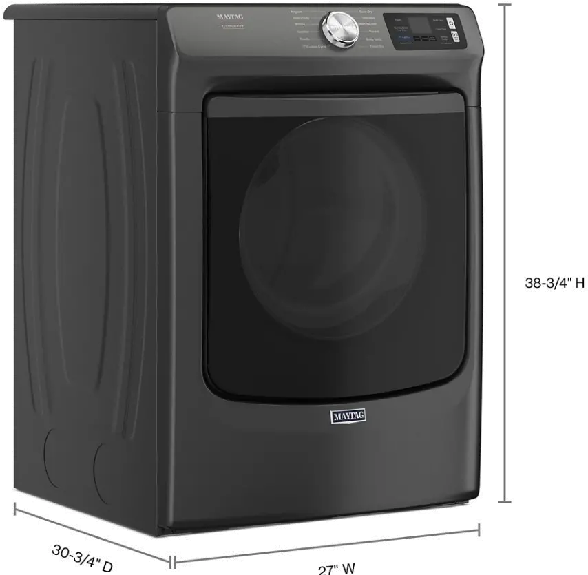 MGD7020RU Maytag 7.4 Cu Ft Smart Pet Pro Gas Dryer - Volcano Black-3