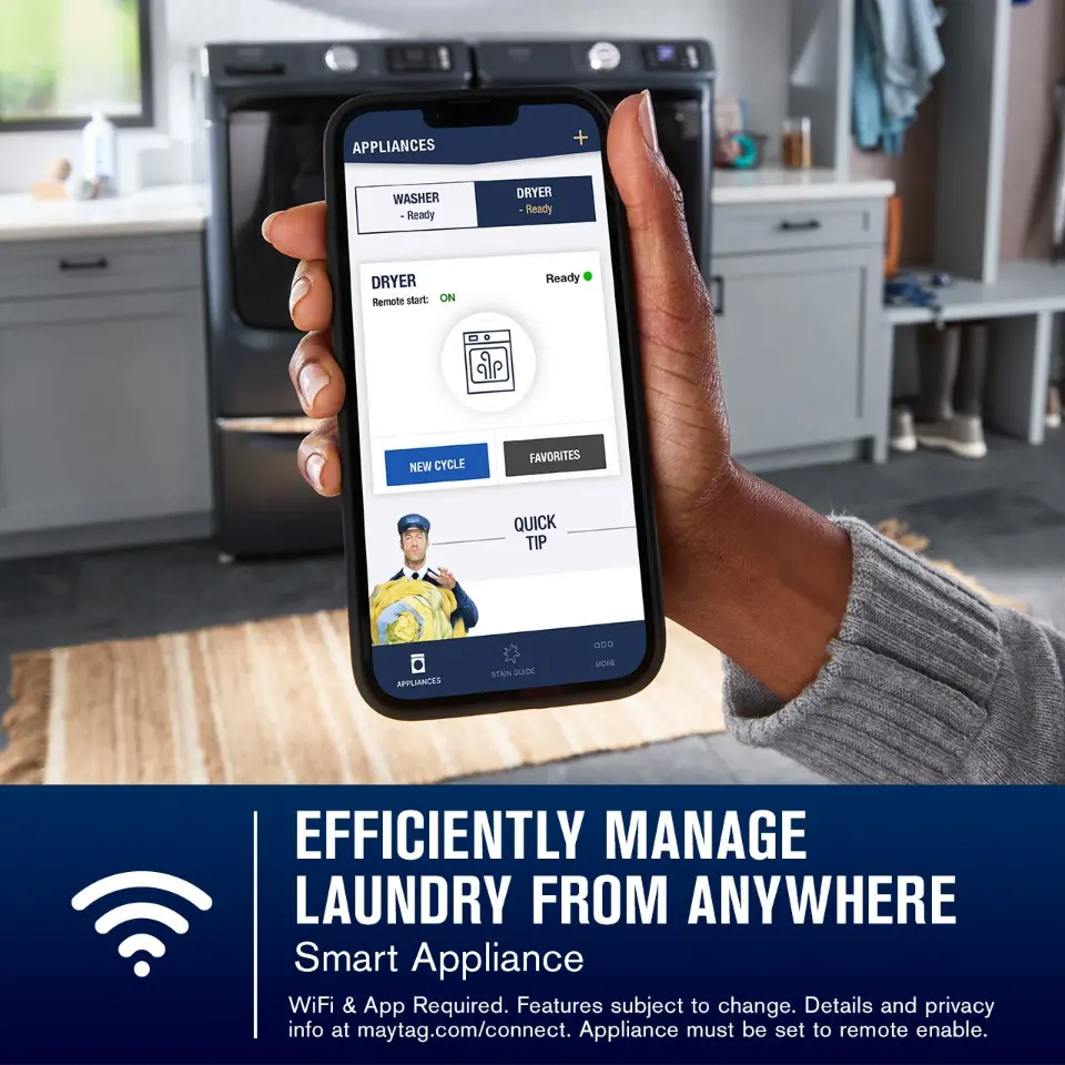 MGD7020RF Maytag 7.4 Cu Ft Smart Pet Pro Gas Dryer - Midnight Steel-6