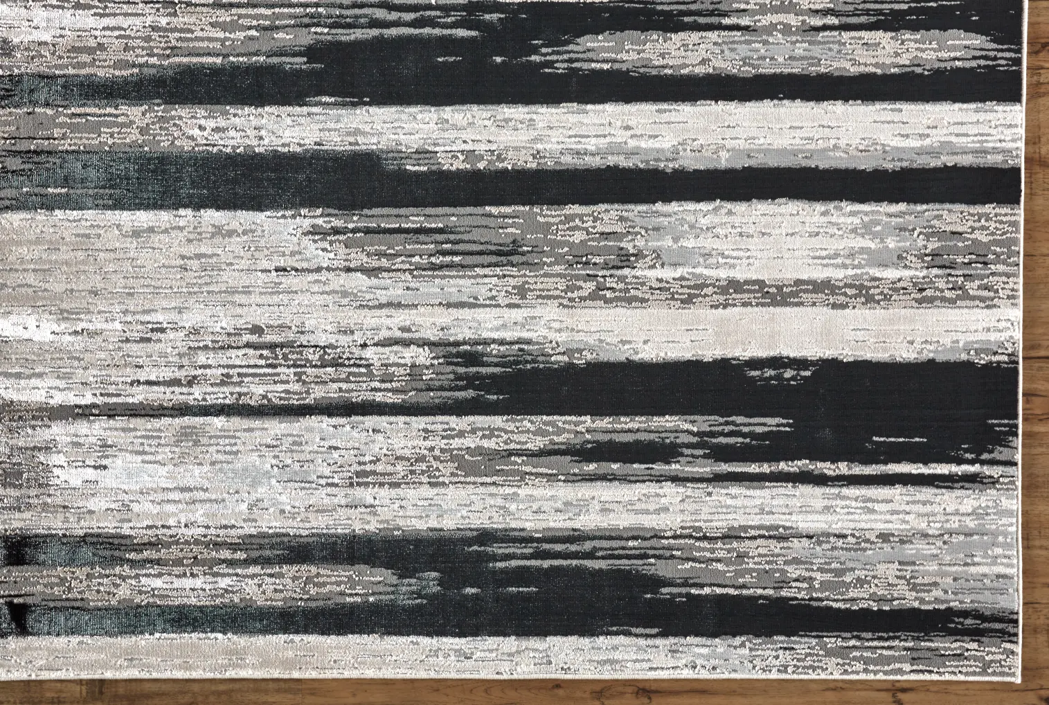 Micah 8 x 10 Black and Silver Area Rug-2