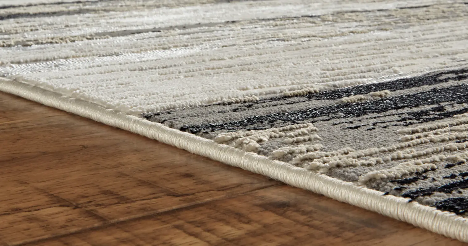 Micah 8 x 10 Black and Silver Area Rug-5