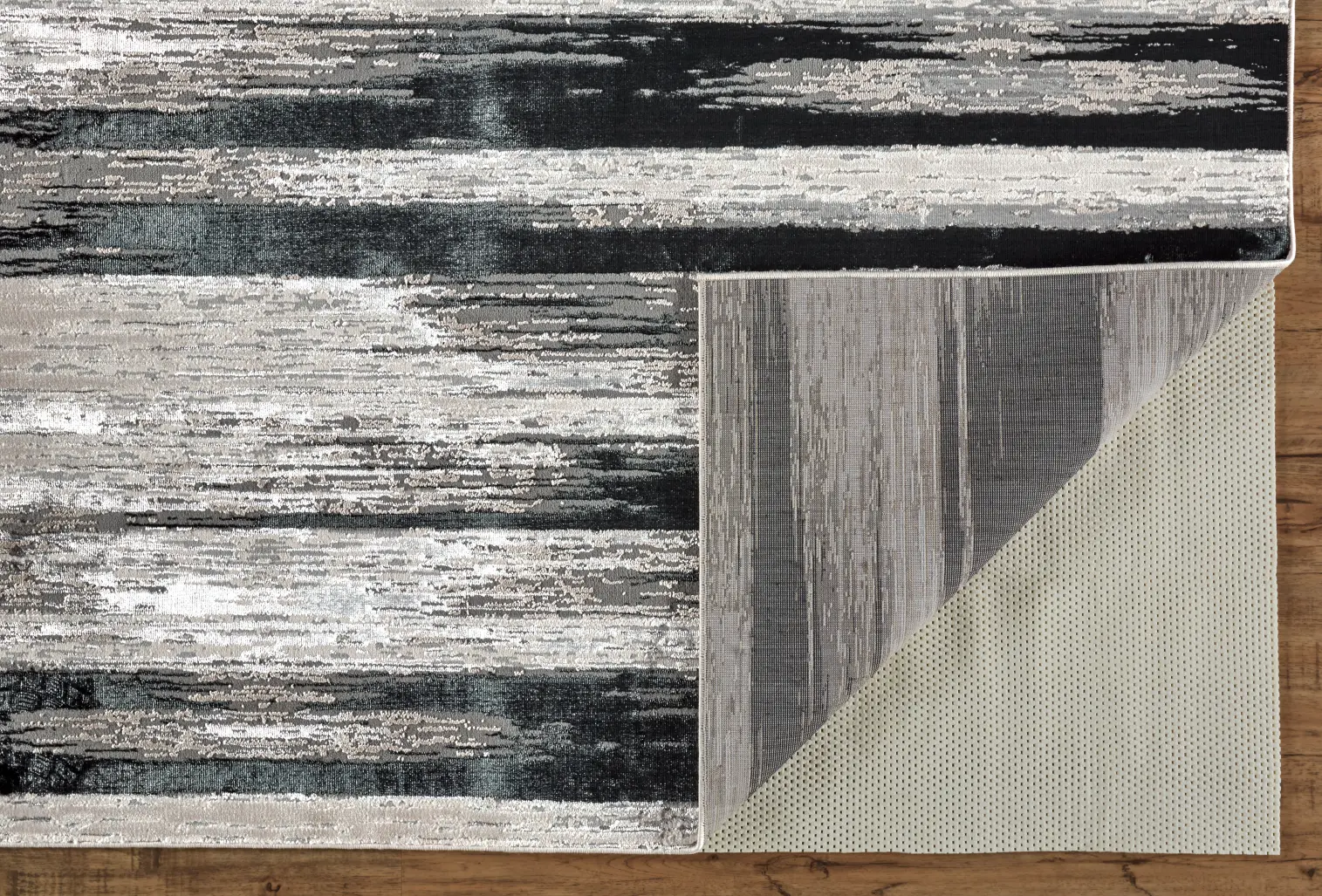 Micah 8 x 10 Black and Silver Area Rug-7