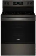 WFES5030RV Whirlpool 5.3 Cu Ft Single Oven Electric Range - Black Stainless Steel
