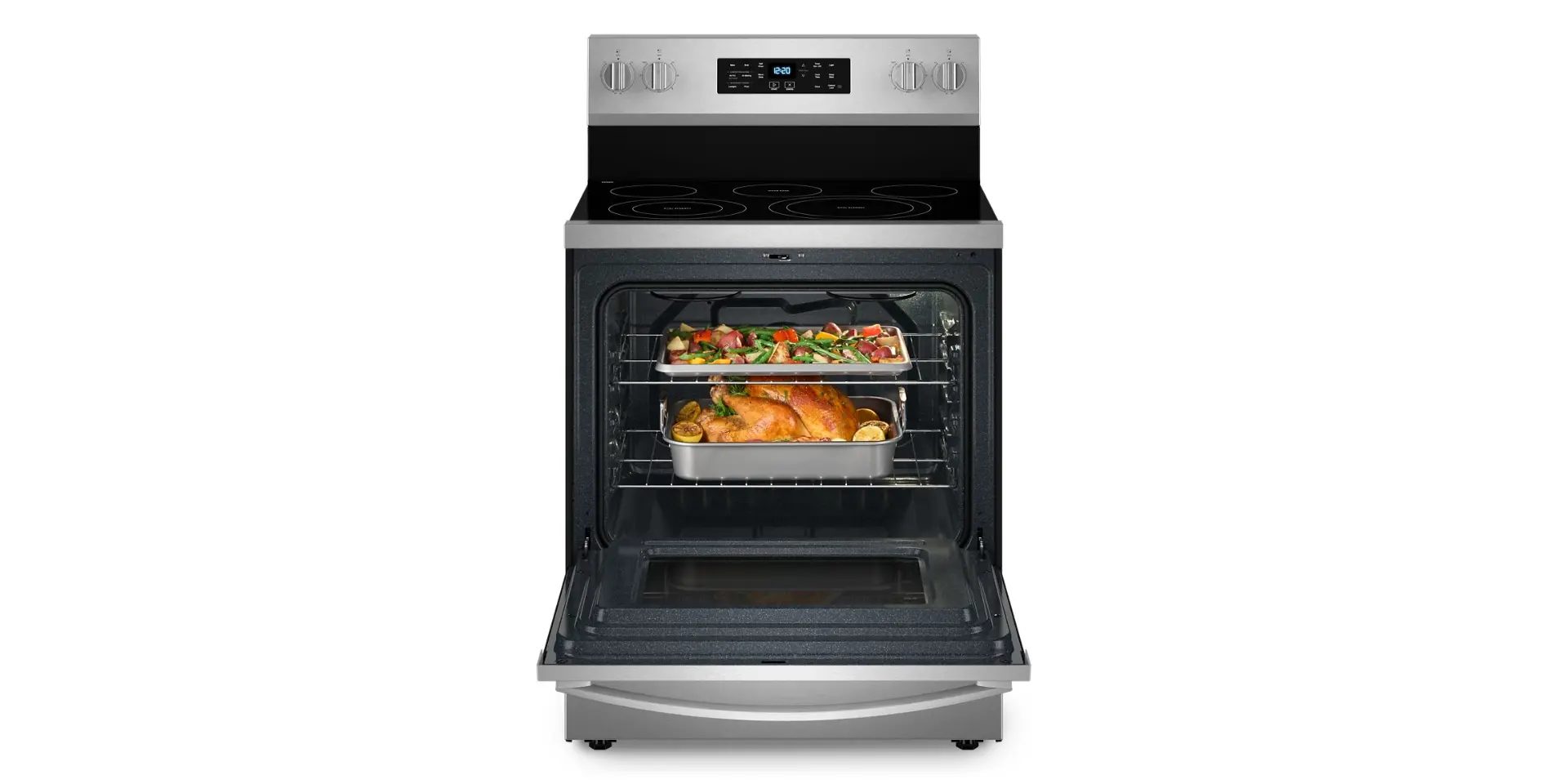 WFES5030RZ Whirlpool 5.3 Cu Ft Single Oven Electric Range - Fingerprint Resistant Stainless Steel-7