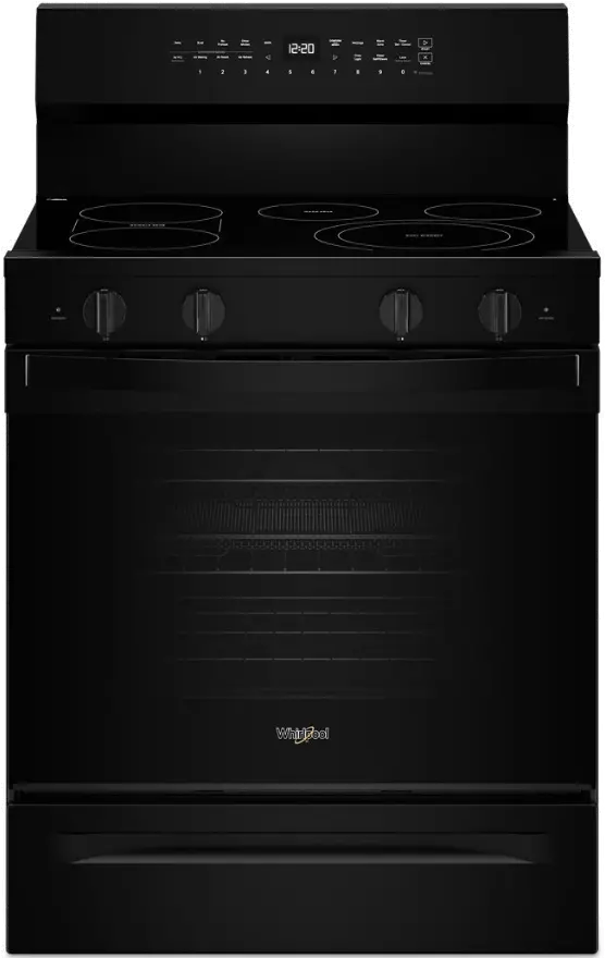 WFES7530RB Whirlpool 5.3 Cu Ft Single Oven Electric Range - Black-1