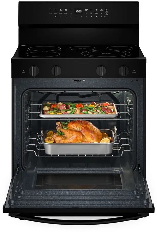 WFES7530RB Whirlpool 5.3 Cu Ft Single Oven Electric Range - Black-11