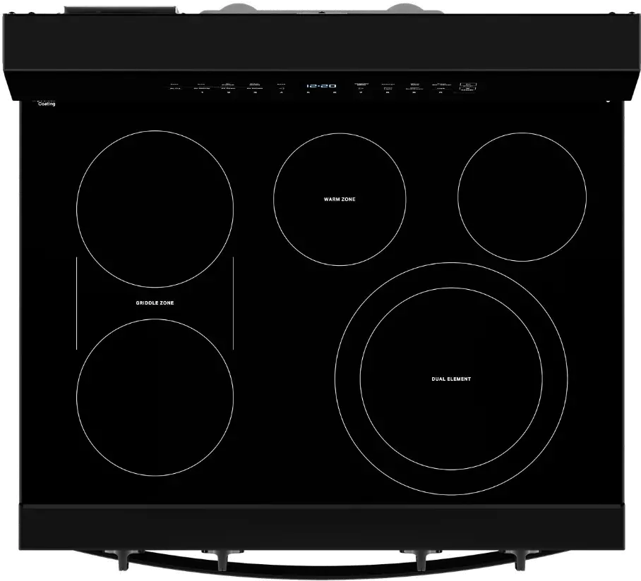 WFES7530RB Whirlpool 5.3 Cu Ft Single Oven Electric Range - Black-8