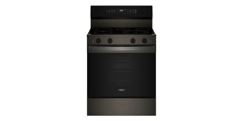 Whirlpool 5.3 Cu Ft Single Oven Electric Range - Black Stainless Steel