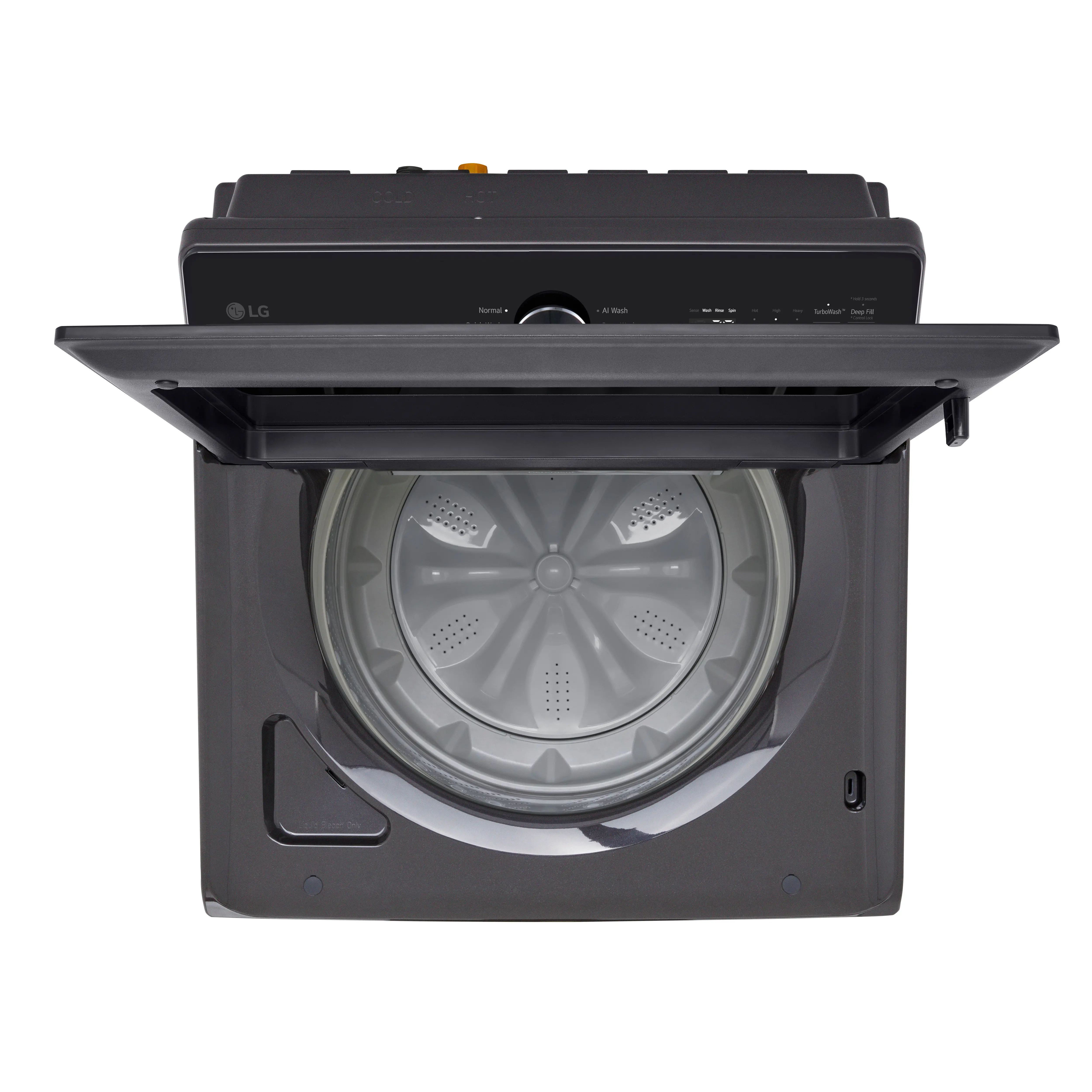 WT8200CL LG 5.0 Cu Ft Top Load Washer with Impeller - Black-7