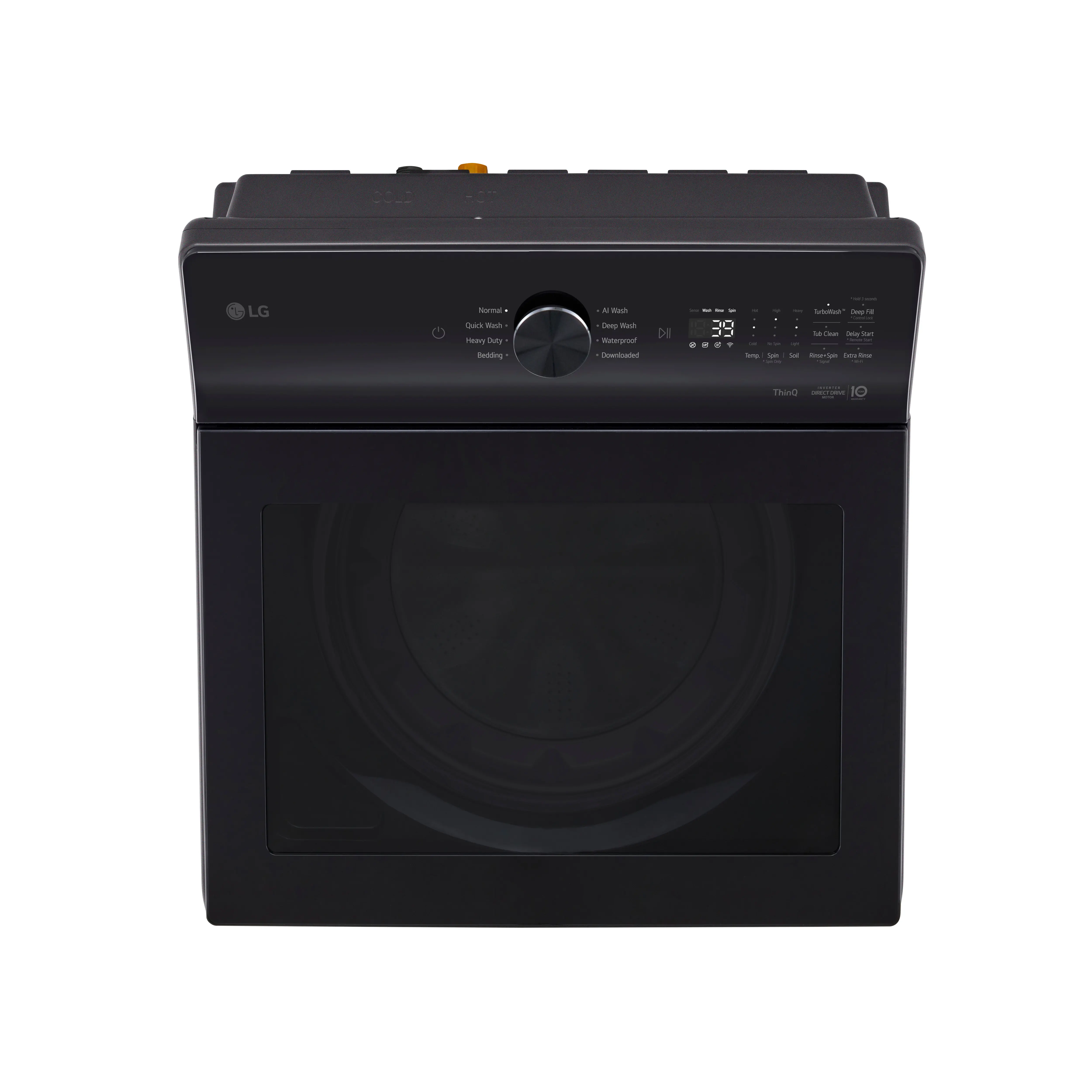 WT8200CL LG 5.0 Cu Ft Top Load Washer with Impeller - Black-8