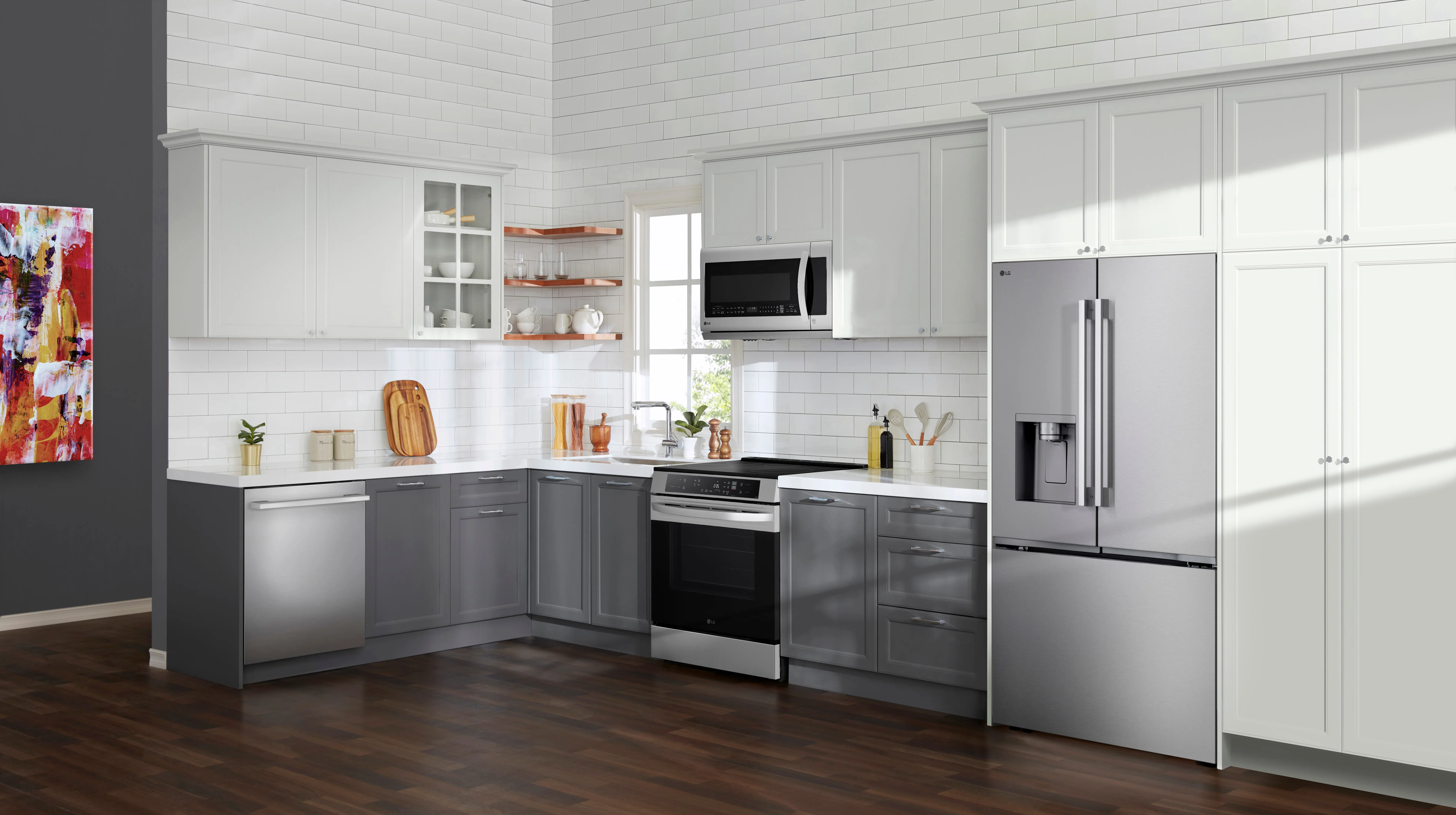 LF24Z6530S LG 24 Cu Ft French Door Refrigerator - Counter Depth Stainless Steel-3