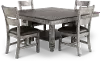 Hope Hills Brown and Gray 5 Piece Dining Set
