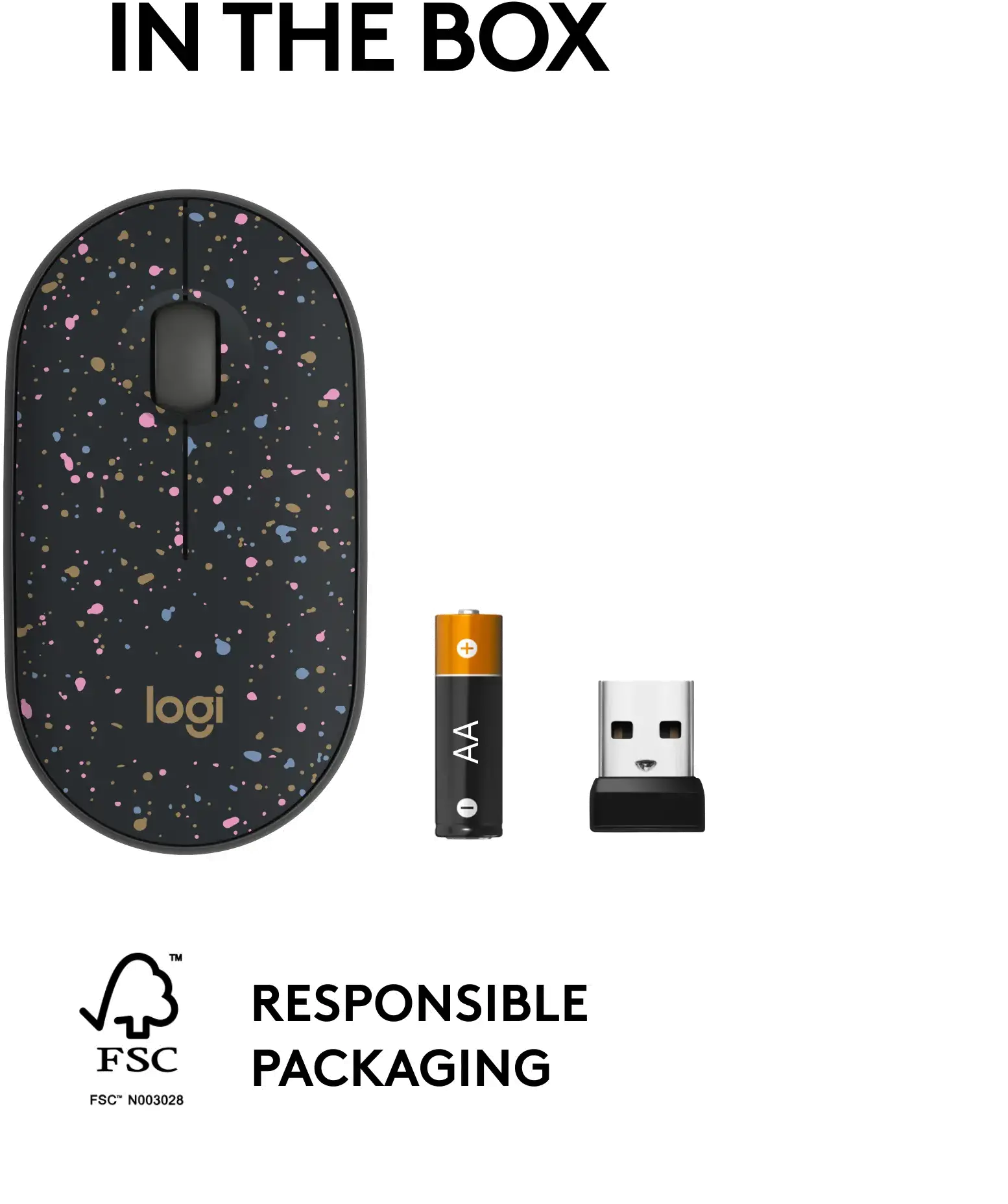 Logitech M340 Wireless Mouse - Speckles-6