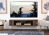 Farmhouse Rustic Wall Mounted TV Stand