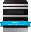 NSI6DG9550SR Samsung Bespoke 6.3 Cu Ft Smart Slide-In Induction Range with Flex DuoTM - Stainless Steel