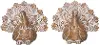 White Washed Turkey Figurine Set of 2