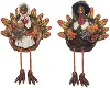 Harvest Turkey Sitter Figurine Set of 2