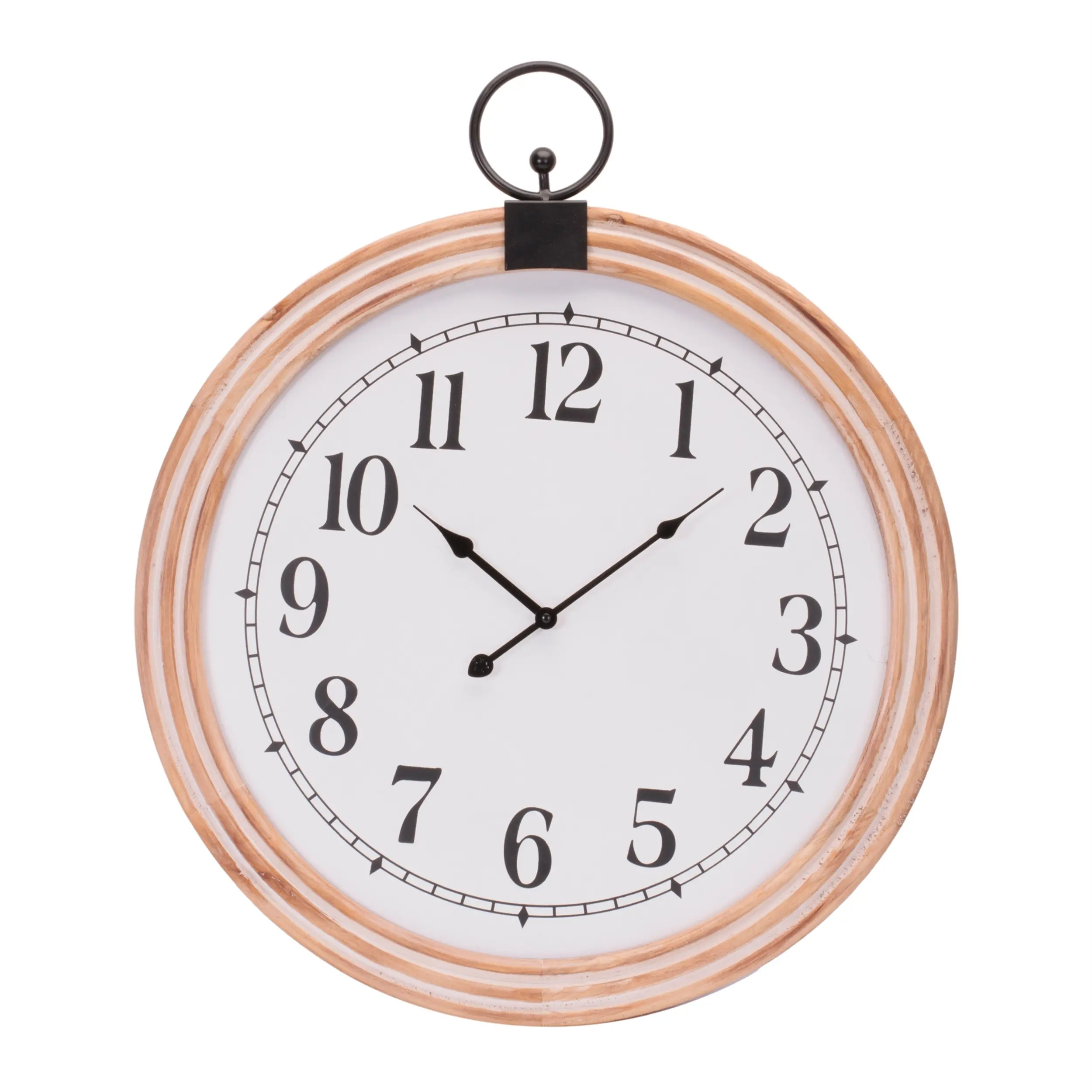 Round 24 Natural Wall Clock-1