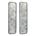 Metal and Glass Mirrors Set of 2