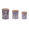 Magnolia Iron Wood Canisters Set of 3