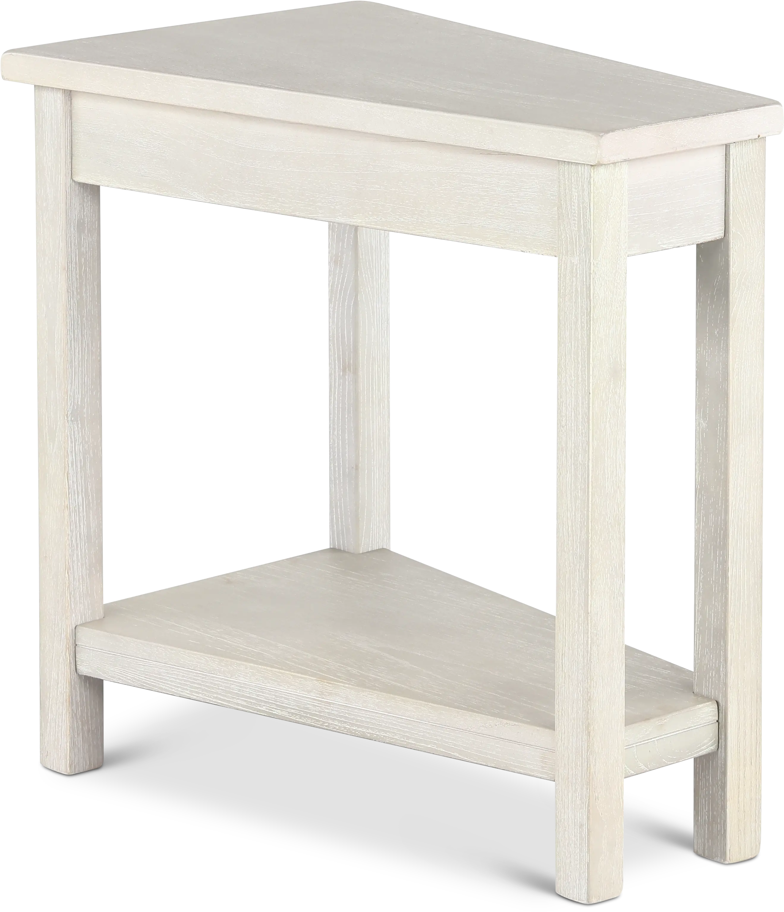 Wedge Light Gray Chairside Table-1