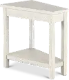 Wedge Light Gray Chairside Table