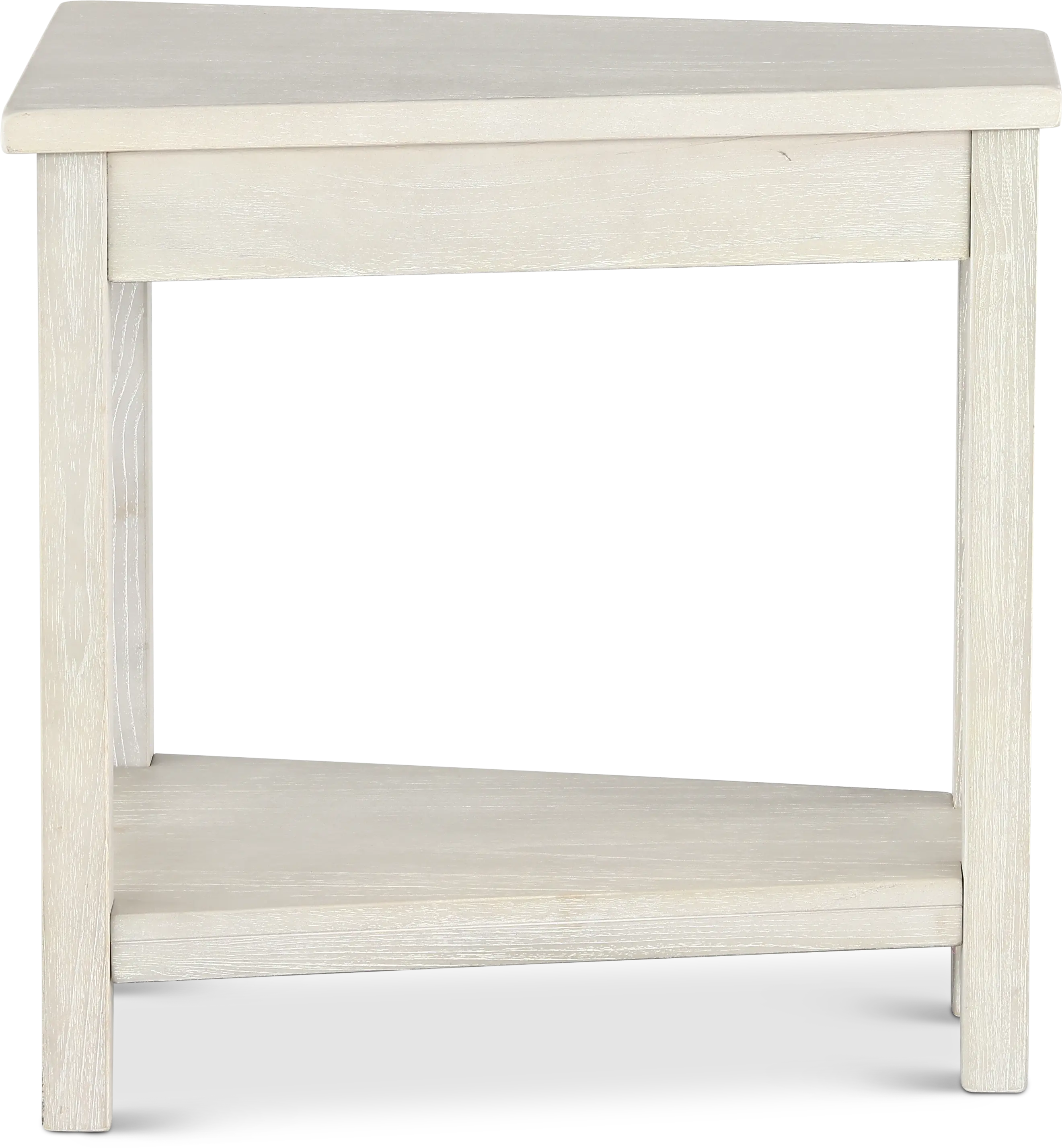 Wedge Light Gray Chairside Table-7