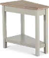 Wedge Gray Chairside Table