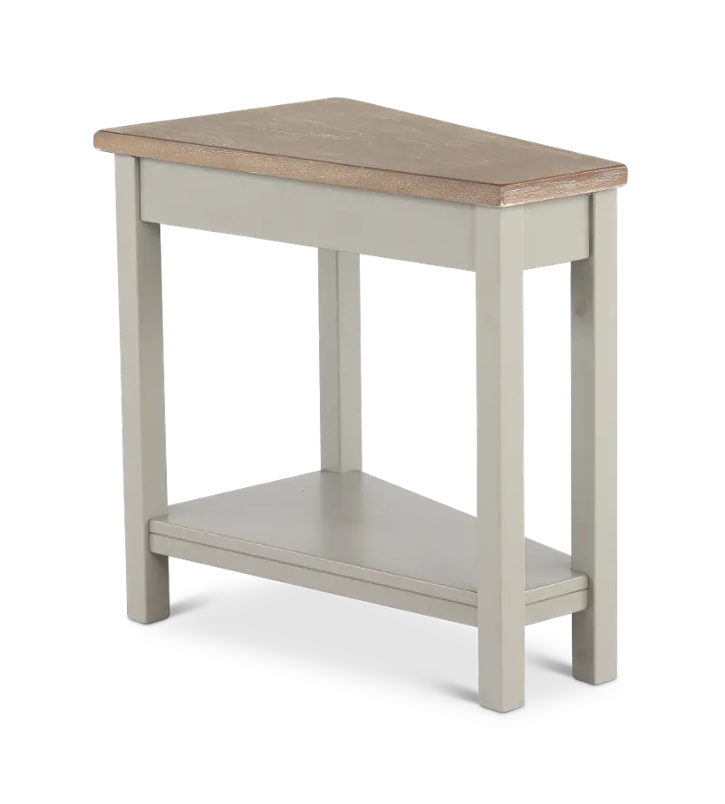 Wedge Gray Side Table