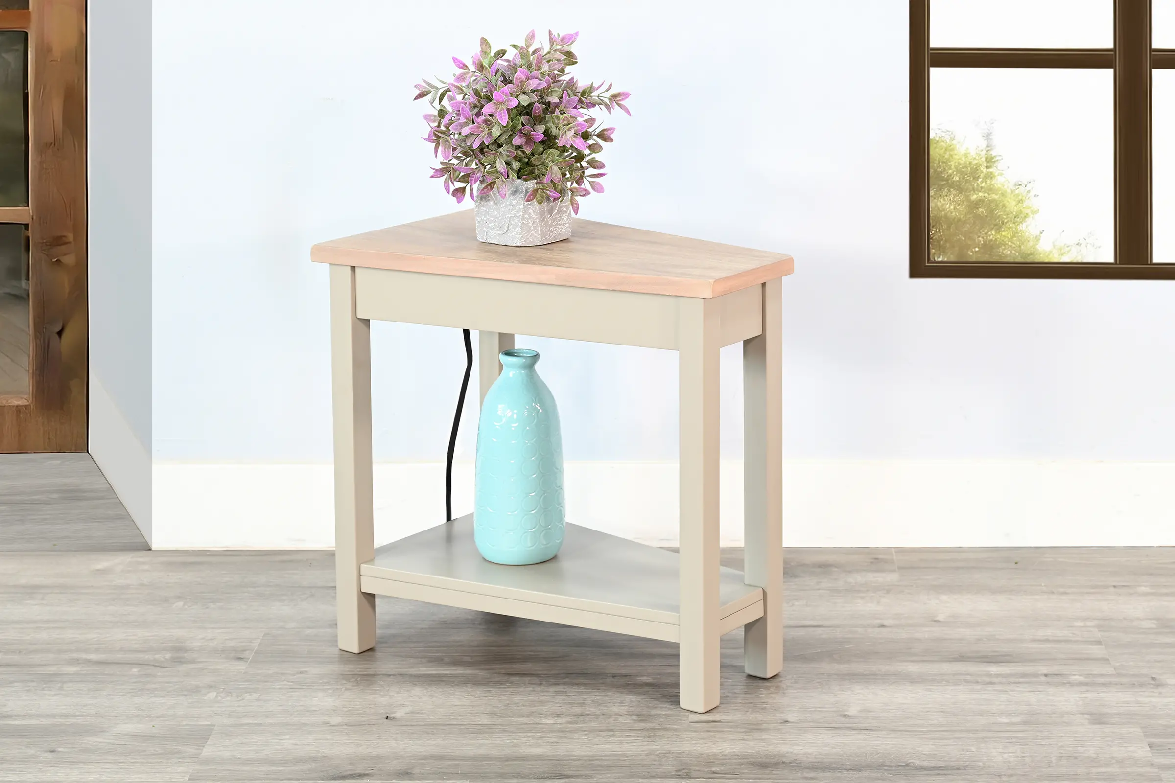 Wedge Gray Side Table-2