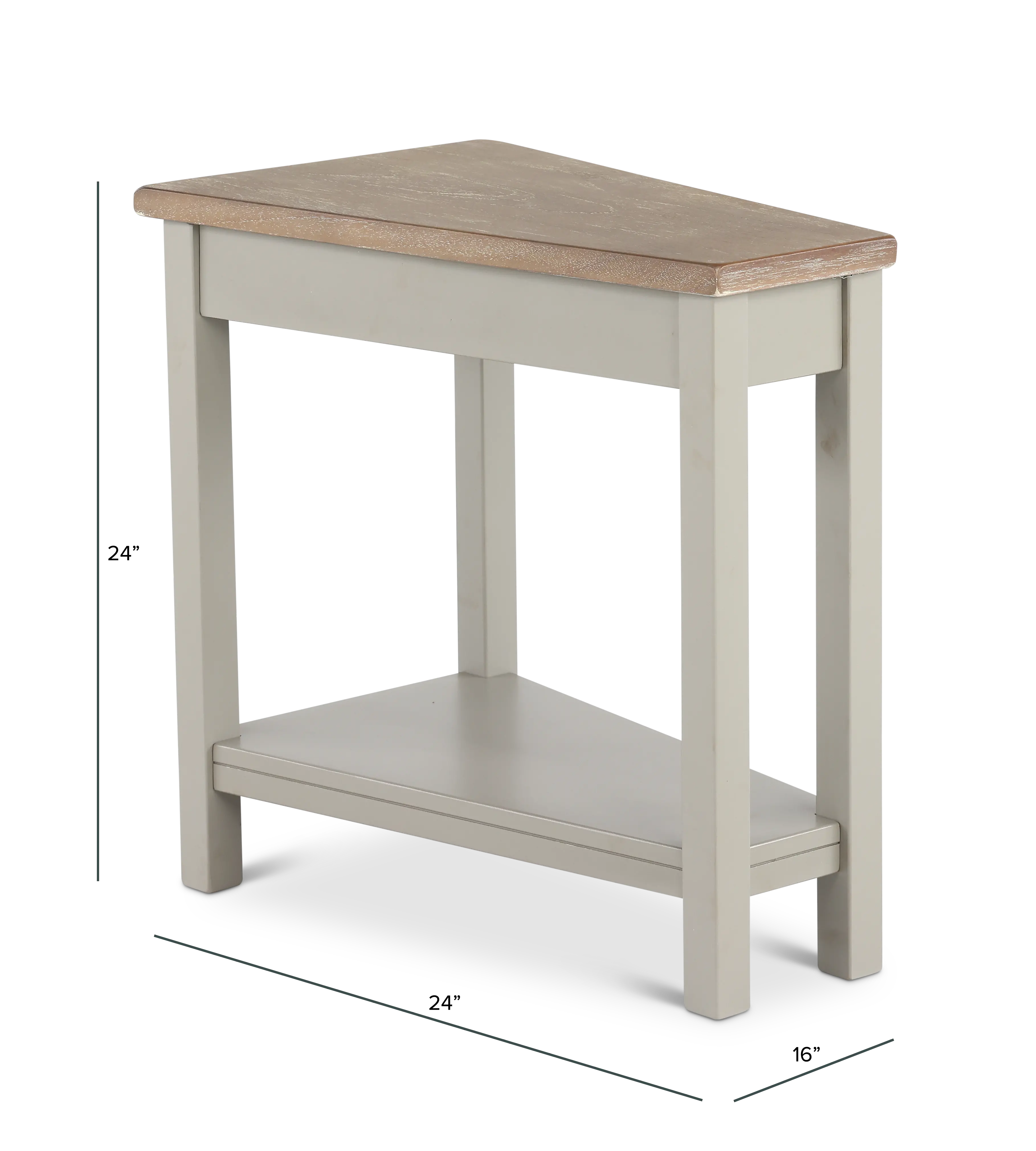 Wedge Gray Side Table-3