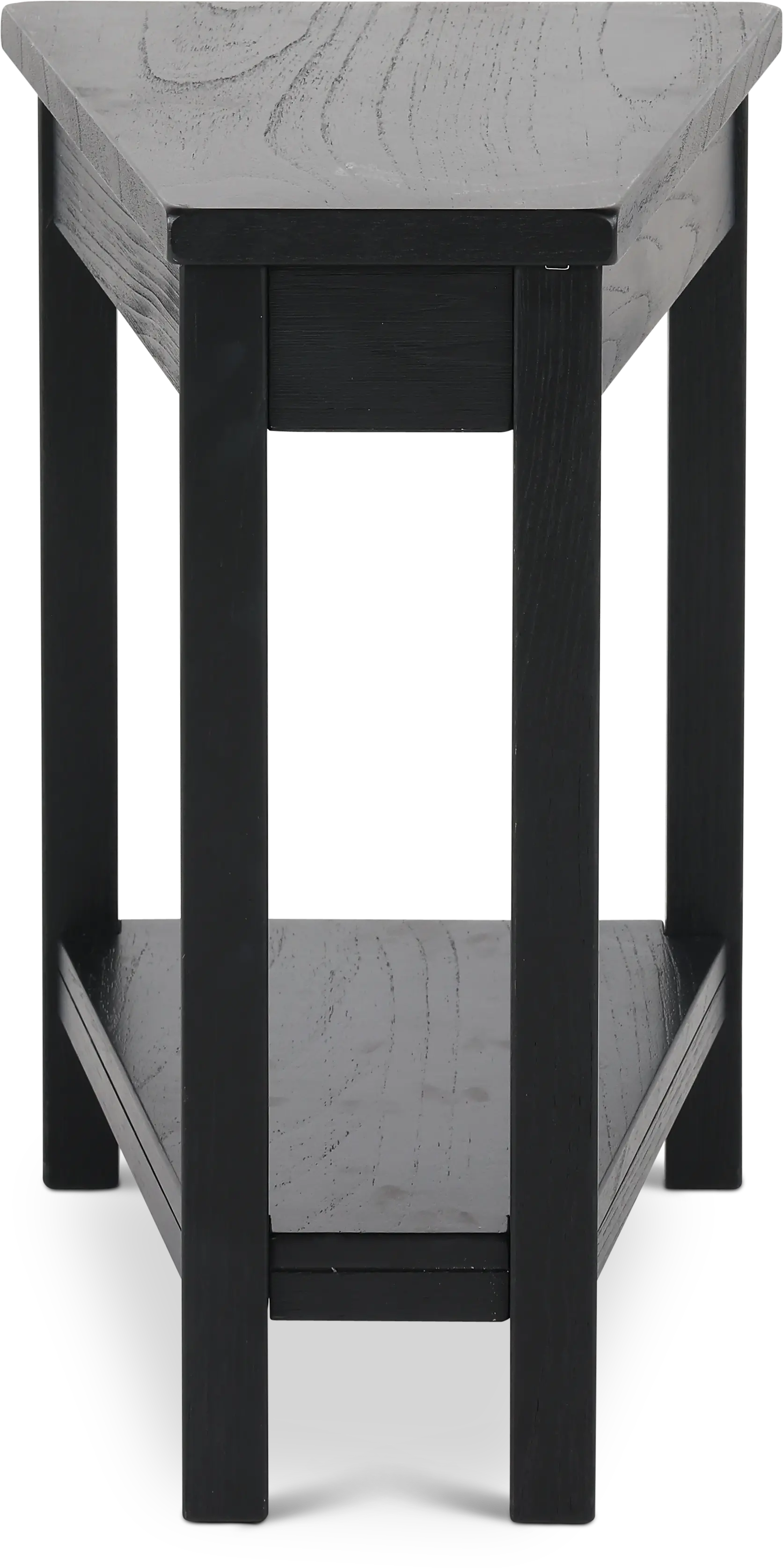 Wedge Black Chairside Table-4