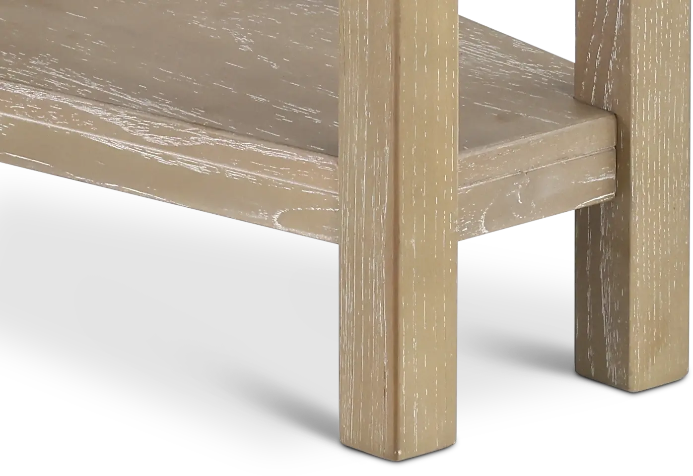 Wedge Wheat Beige Chairside Table-8