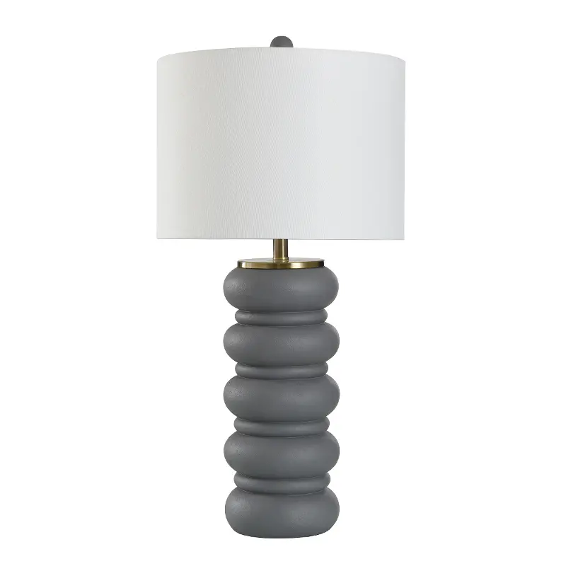 Gray Ceramic Table Lamp
