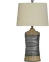 30  Light Brown and Gray Table Lamp