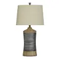 30 Light Brown and Gray Table Lamp