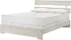 Alix White King Platform Bed