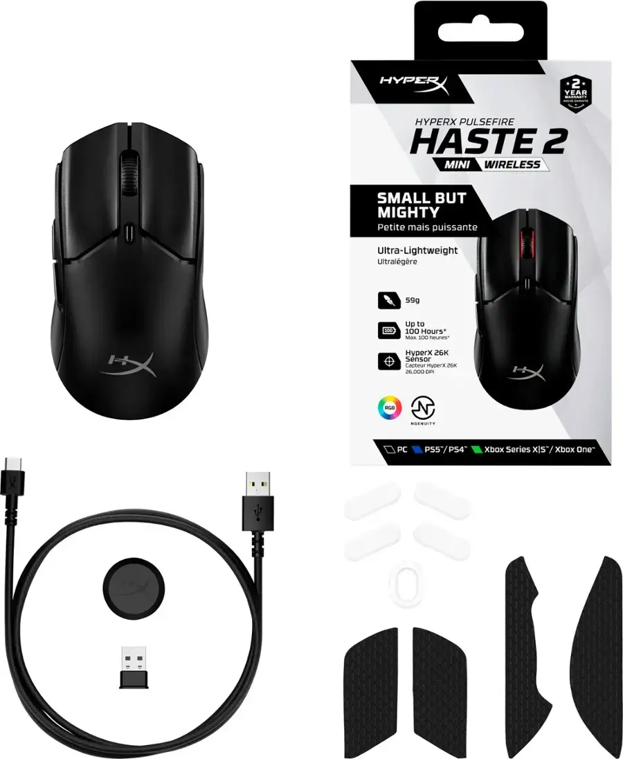 NAE-HP-8R2E6AA HyperX Pulsefire Haste 2 Wireless Mouse-2