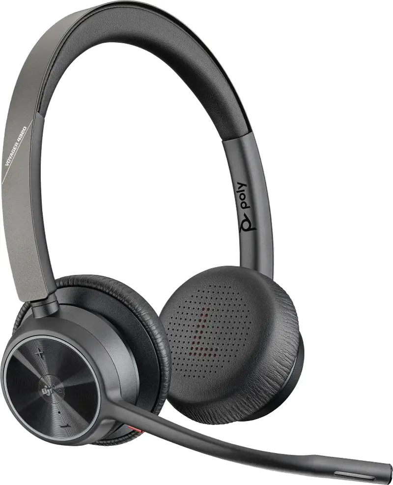 HP Poly Voyager 4320-M Wireless Headset + USB-A to USB-C Cable + BT700 dongle