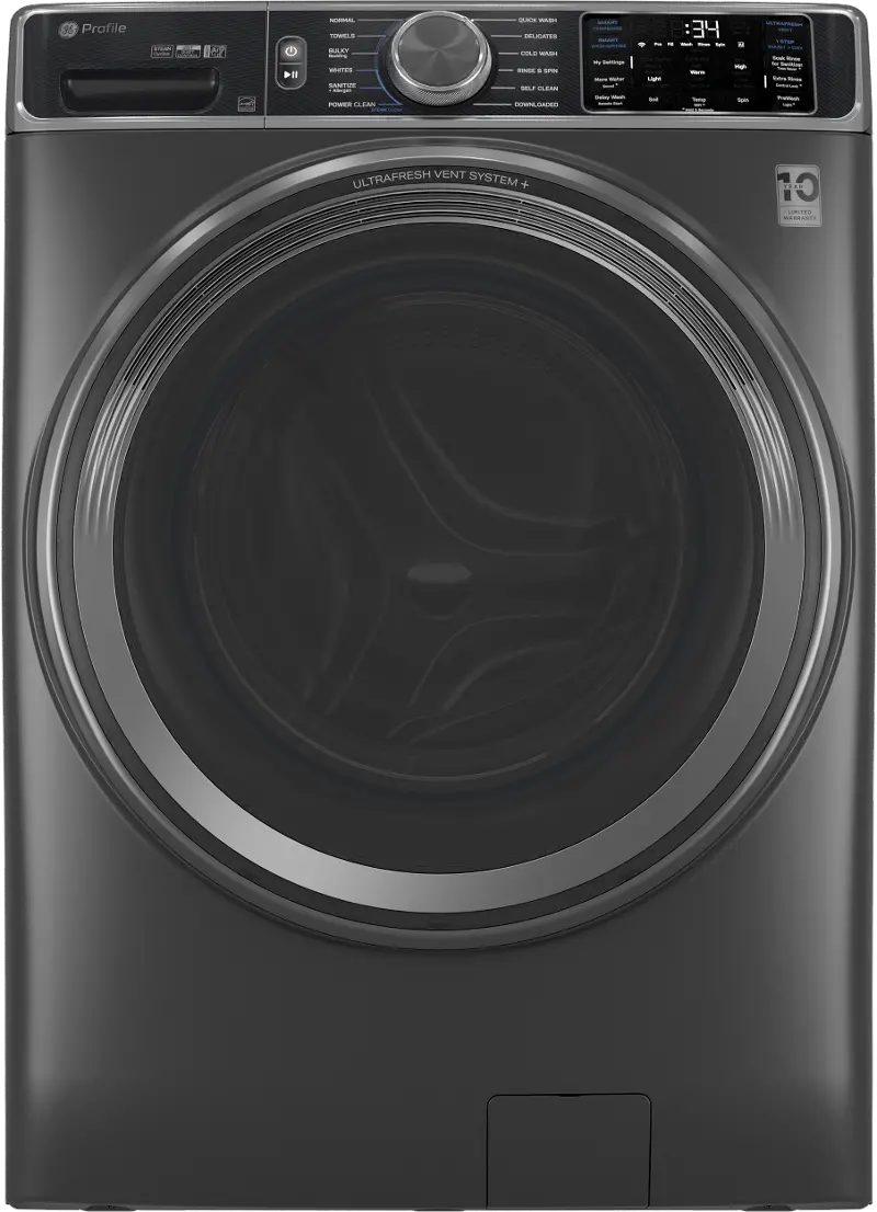 GE Profile™ 5.5 Cu Ft Front Load Smart Washer - Carbon Graphite