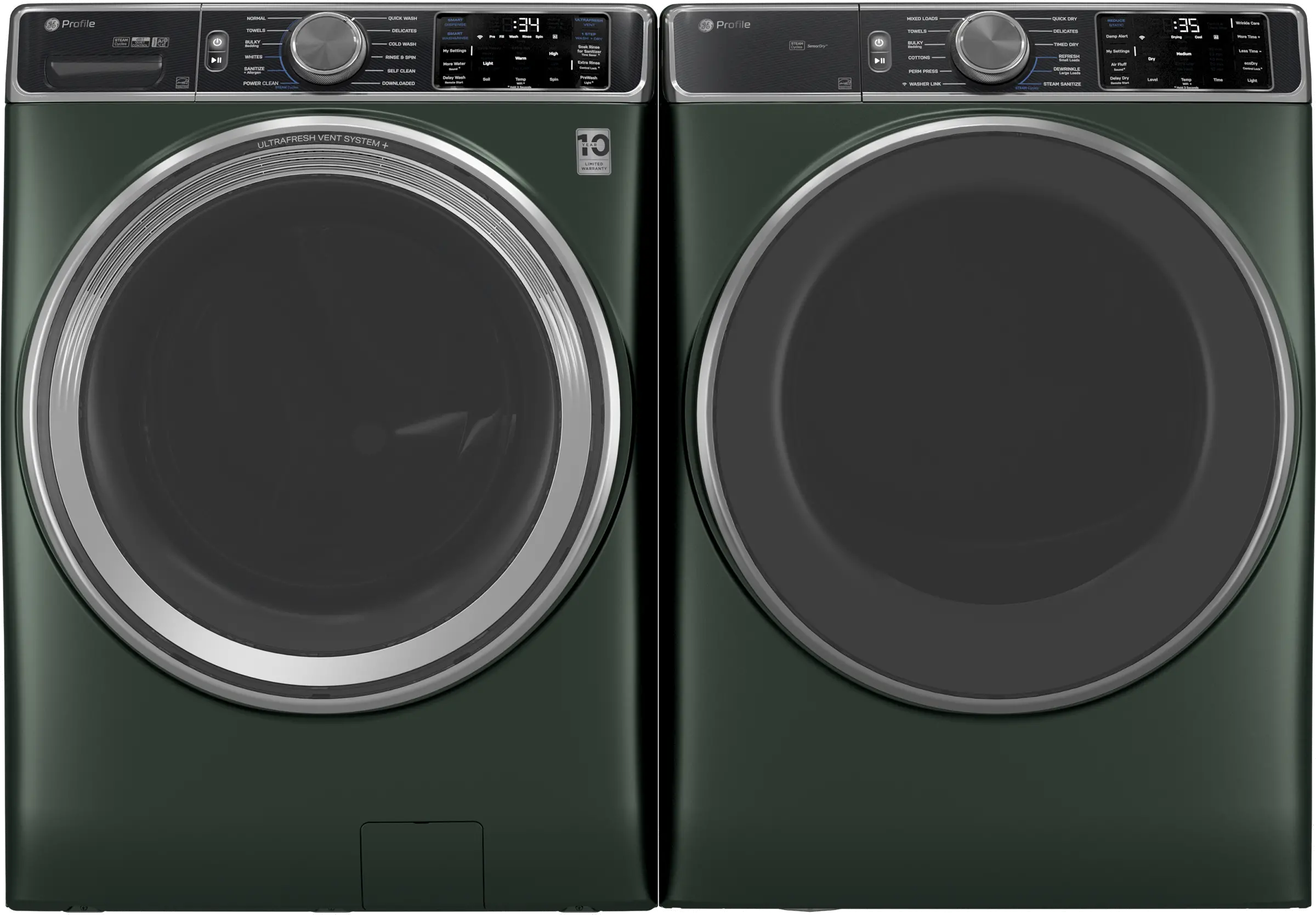 PFD95ESPWGN GE Profile™ 7.8 Cu Ft Smart Electric Dryer - Jade Green-3