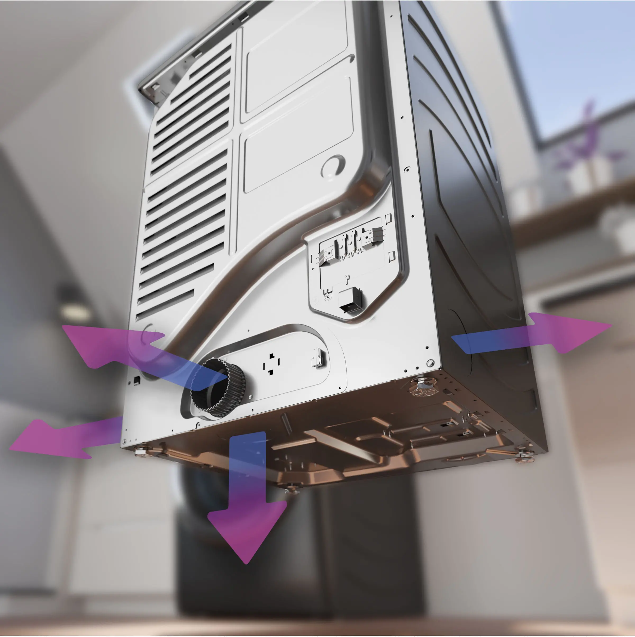 PFD95GSPWDS GE Profile 7.8 Cu Ft Smart Gas Dryer - Carbon Graphite-10