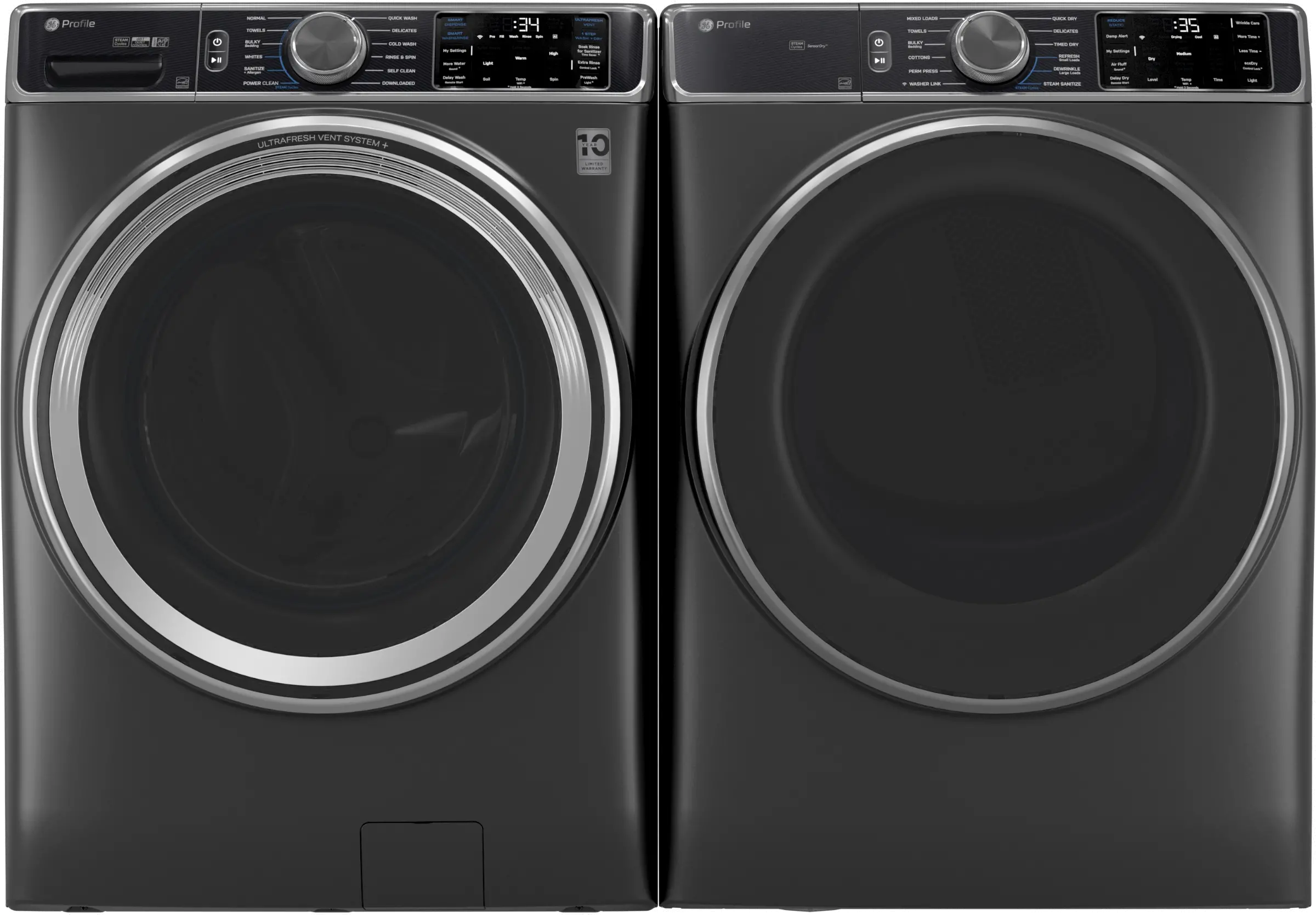 PFD95GSPWDS GE Profile 7.8 Cu Ft Smart Gas Dryer - Carbon Graphite-11